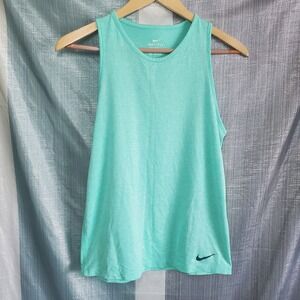Nike Dri-FIT Womens Tank Top XS Mint Green Sleeveless Gym Shirt Athletic Spring